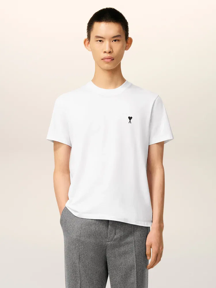 Футболка с коротким рукавом Adc Tshirt AMI PARIS, White