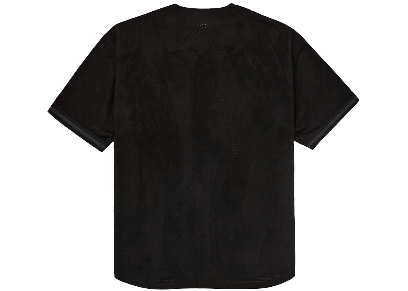 Мужская бейсбольная джерси из сетки и ультразамши Supreme Jersey, Black — фото 2