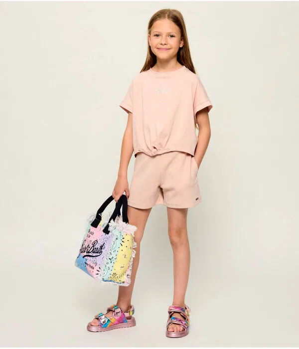 Детские сандалии для девочек кожаные MINI ORSON Kurt Geiger, мультиколор — фото 2