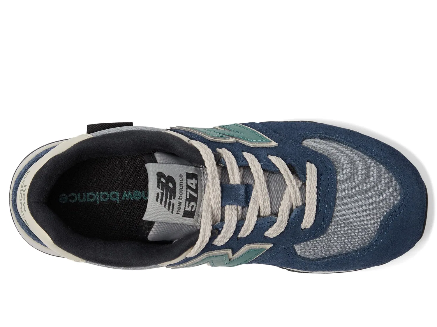 Детские кроссовки для мальчиков 574 V1 Season Lace Up New Balance, Nb Navy Slate Grey — фото 2