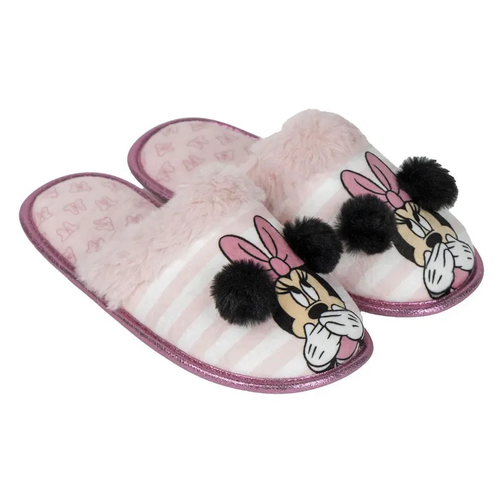 Детские тапочки с принтом Minnie Mouse Disney, Pink