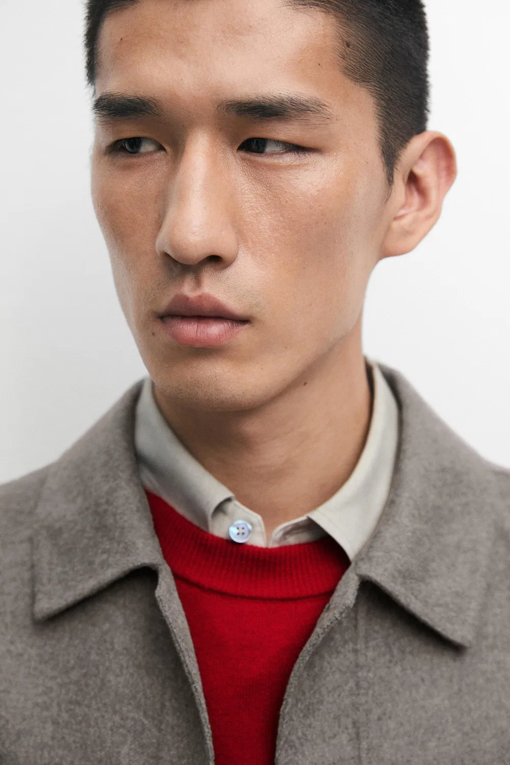 Рубашка Massimo Dutti, мужская, Mink — фото 4