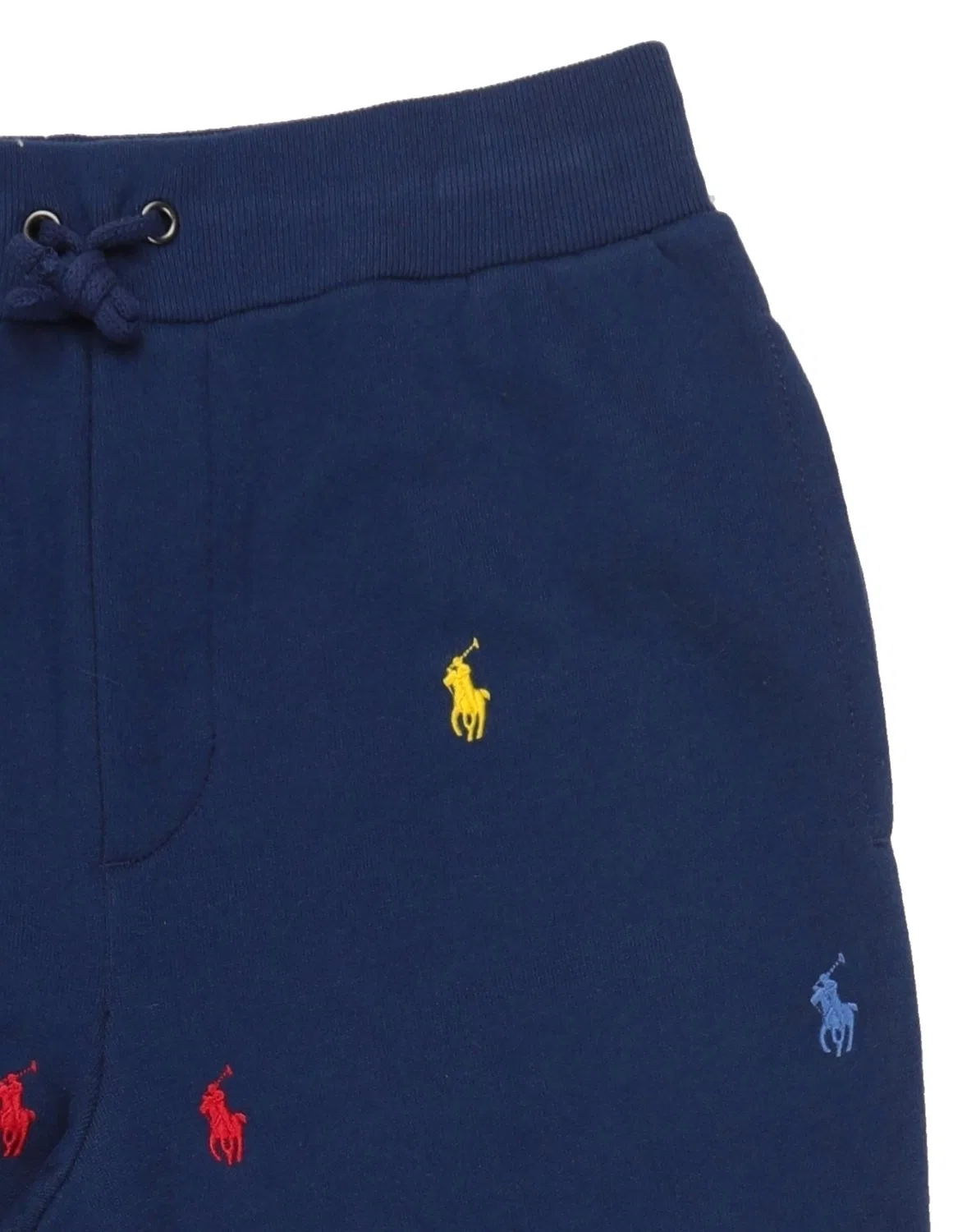 Детские спортивные штаны для мальчиков с принтом Polo Pony Fleece Jogger Pant Polo Ralph Lauren, темно-синий — фото 3