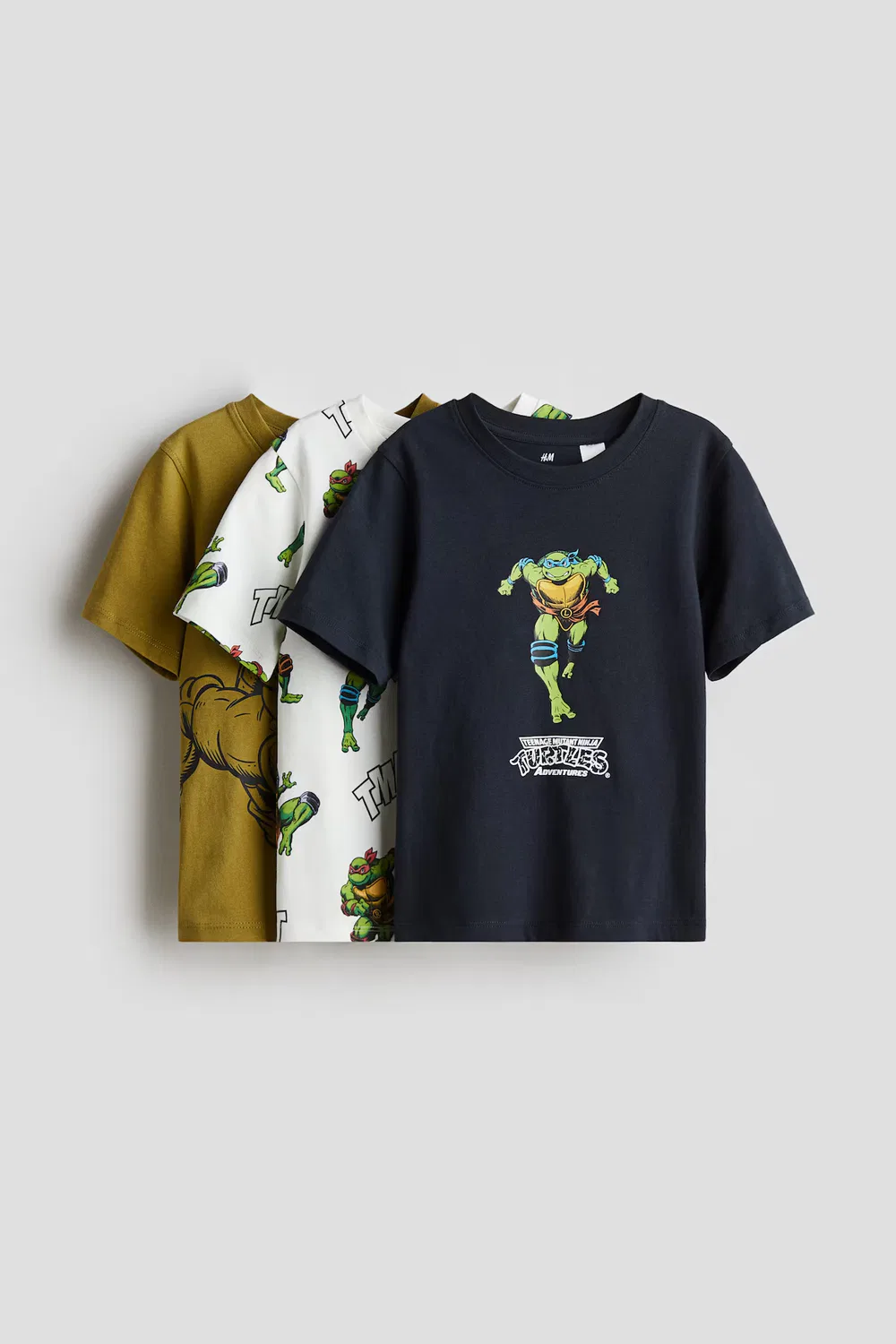 Набор из 3 футболок с принтом H&M, Navy Blue/Tmnt
