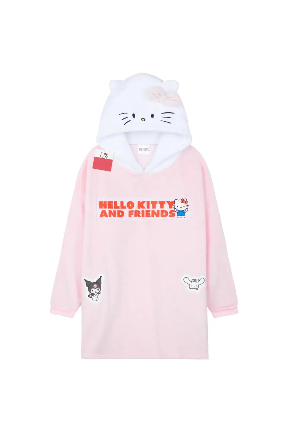 Детский флисовый плед-худи Hello Kitty, Pink