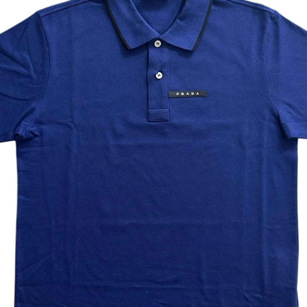 Мужское поло с воротником Polo Blue PRADA — фото 4