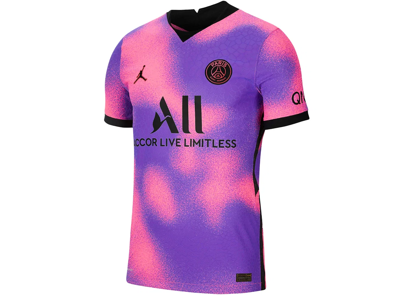 Мужская футболка с длинным рукавом Nike Paris Saint Germain 2021/22 Vapor Match Fourth Jersey, Hyper Pink/Black