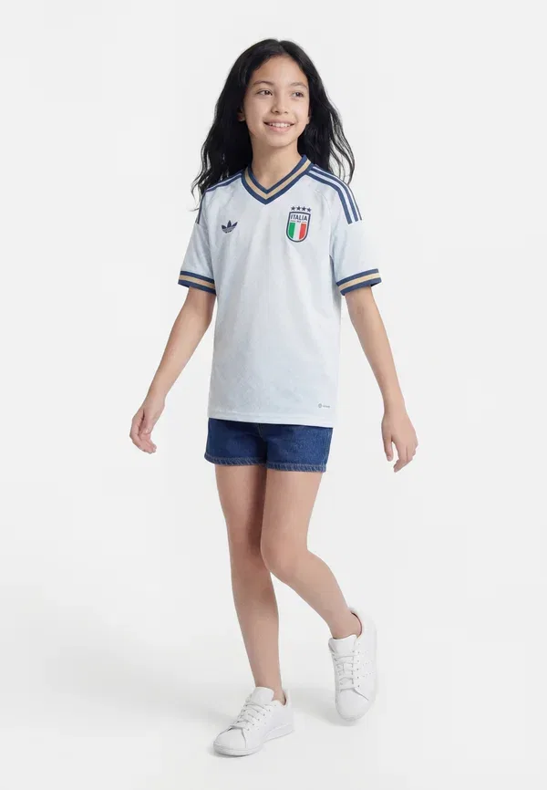 Выездная футболка сборной Италии (FCG) - футбольная футболка Adidas Originals, синий — фото 2