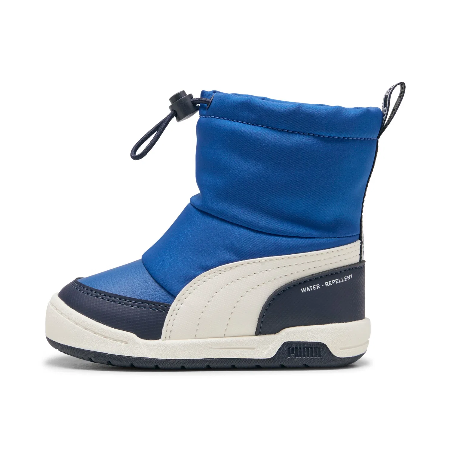 Детские зимние ботинки с защитой лодыжки PUMA, Clyde Royal/Warm White/New Navy — фото 2