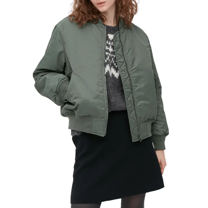 Куртка утепленная Uniqlo Ma-1 Unisex, 57 оливковый — фото 3