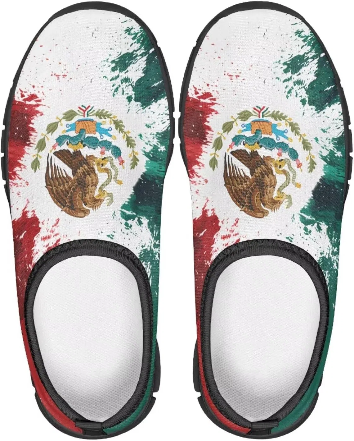 Детские слипоны с принтом для мальчиков Quxjehoe, Mexico Flag Eagle Print — фото 4