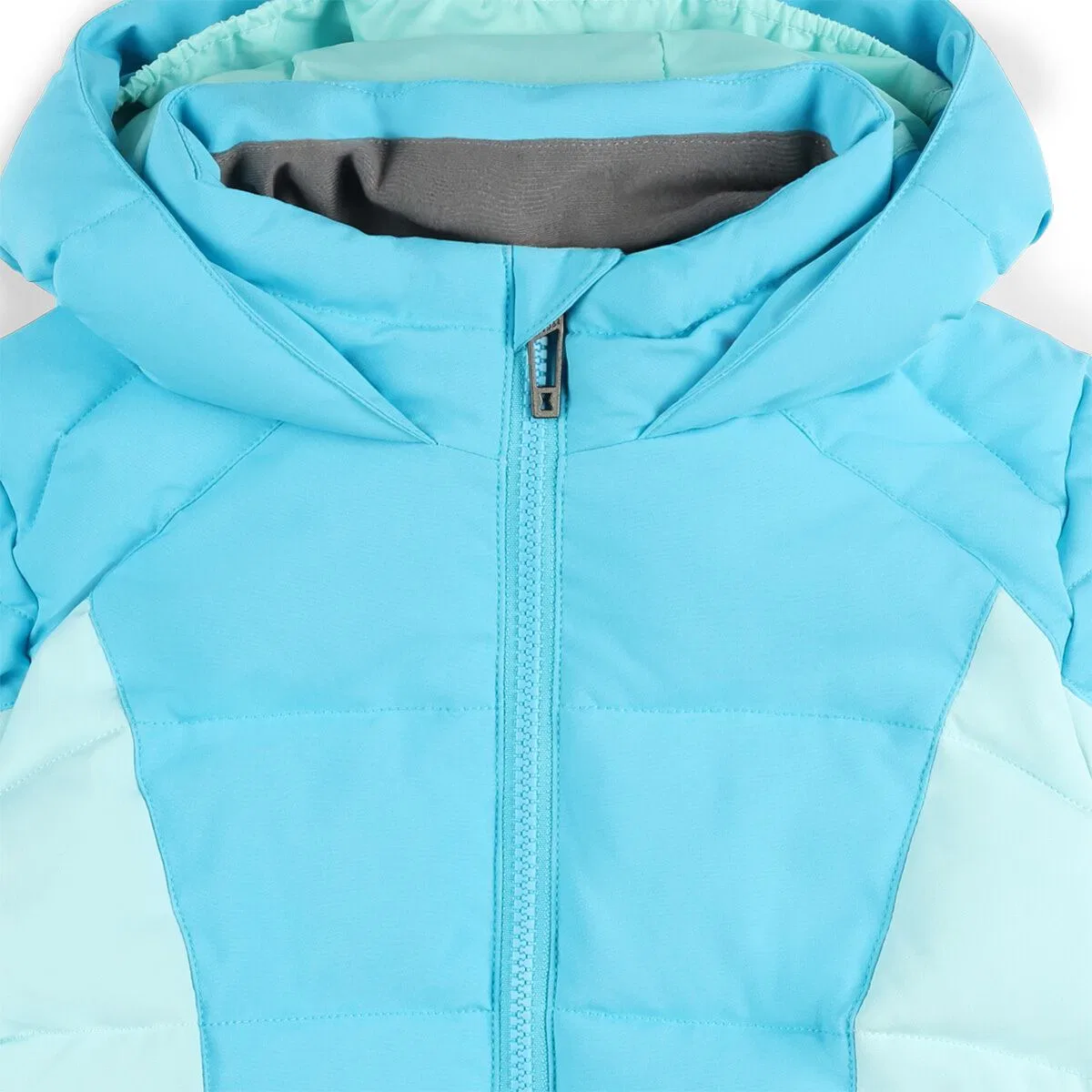 Детская куртка для мальчиков с синтетическим утеплителем Zadie Synthetic Down Jacket Spyder, Cyan Blue — фото 4