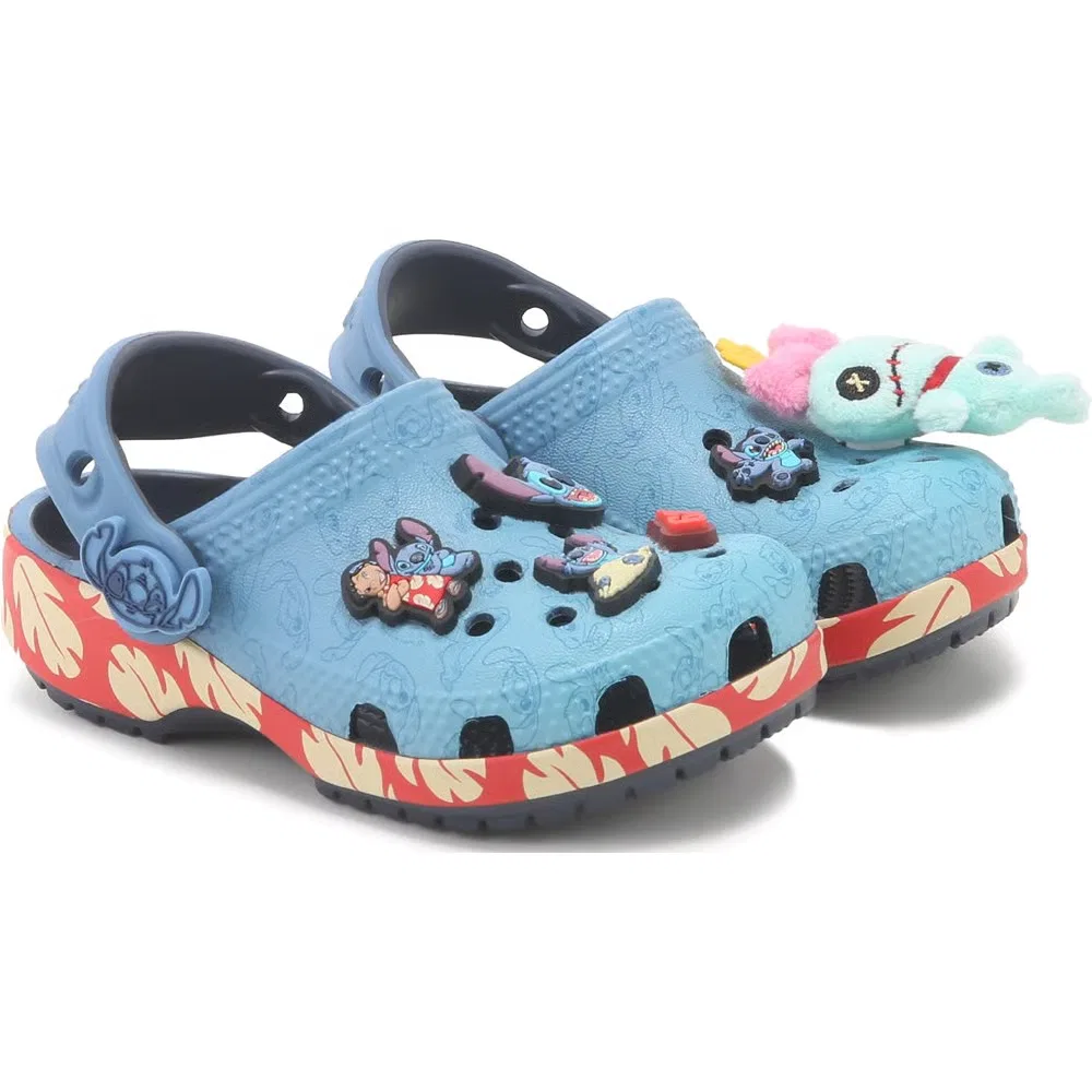 Детские классические сабо с прошивкой для малышей Crocs, Blue Stitch