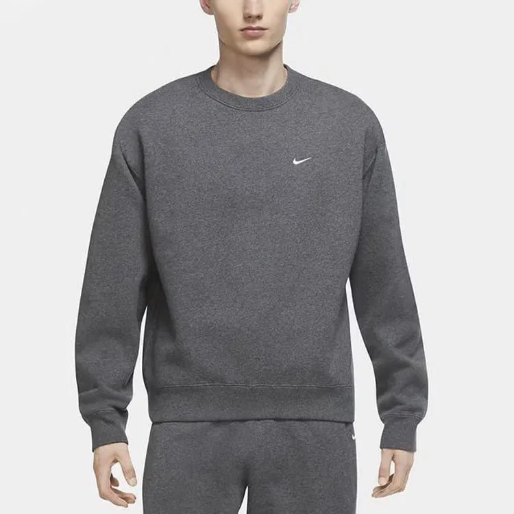 Пуловер спортивный с круглым вымрезом Nike, серый — фото 3