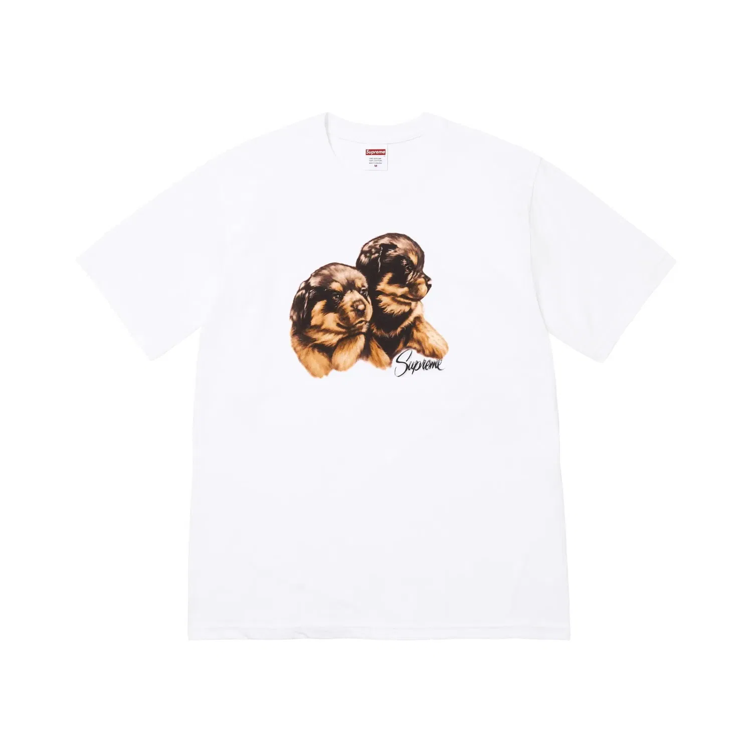 Футболка с принтом Supreme Puppies Tee, White