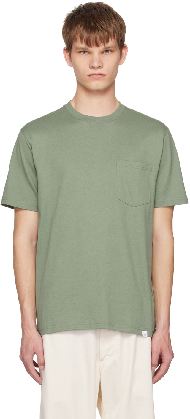 

Зеленая футболка Йоханнеса NORSE PROJECTS, Dried sage green