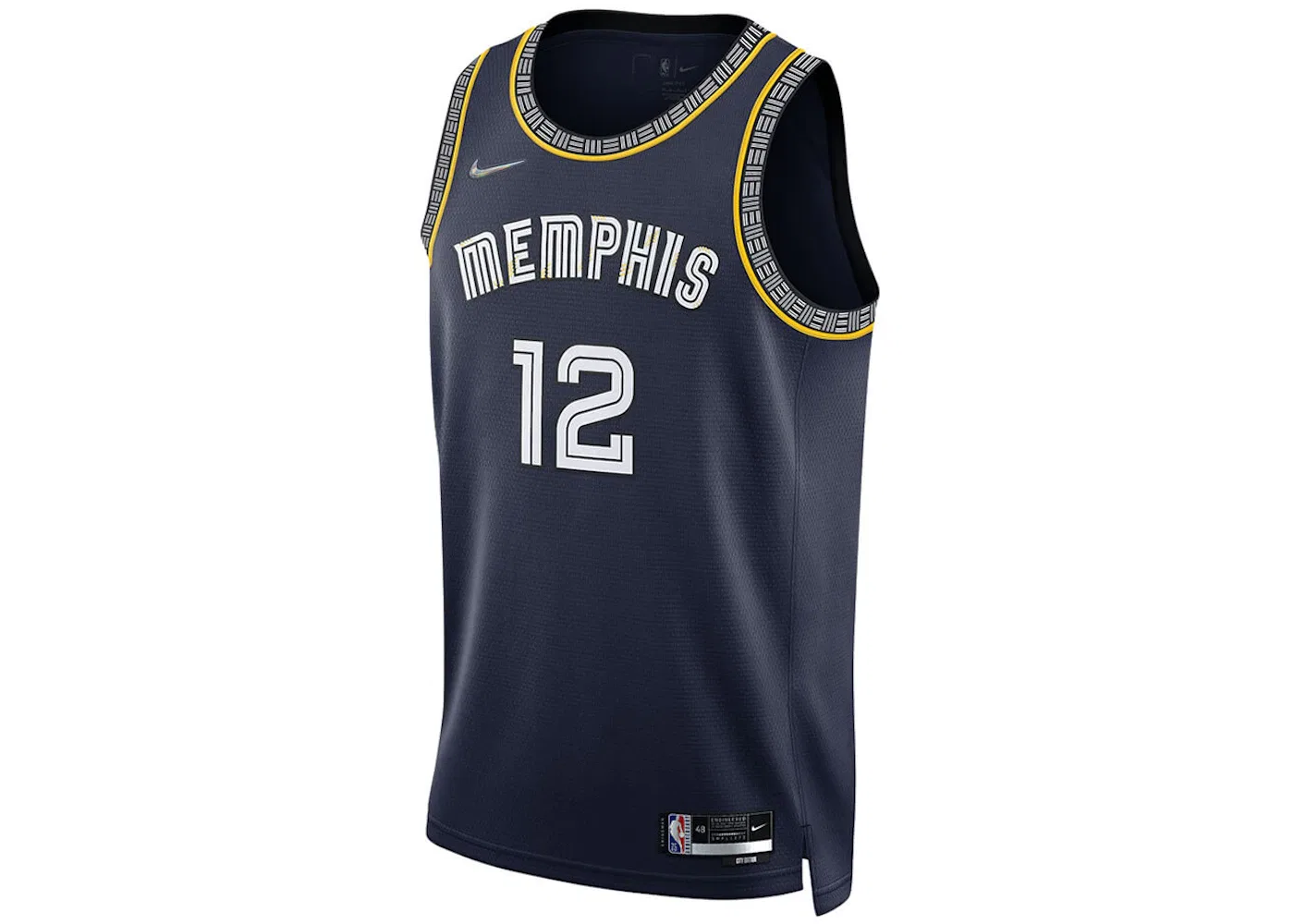 Мужская джерси с длинным рукавом Nike NBA Memphis Grizzlies Morant City Edition Swingman, Navy