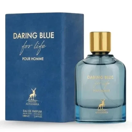 Парфюмерная вода Daring Blue For Life Pour Homme Maison Alhambra, 100 мл