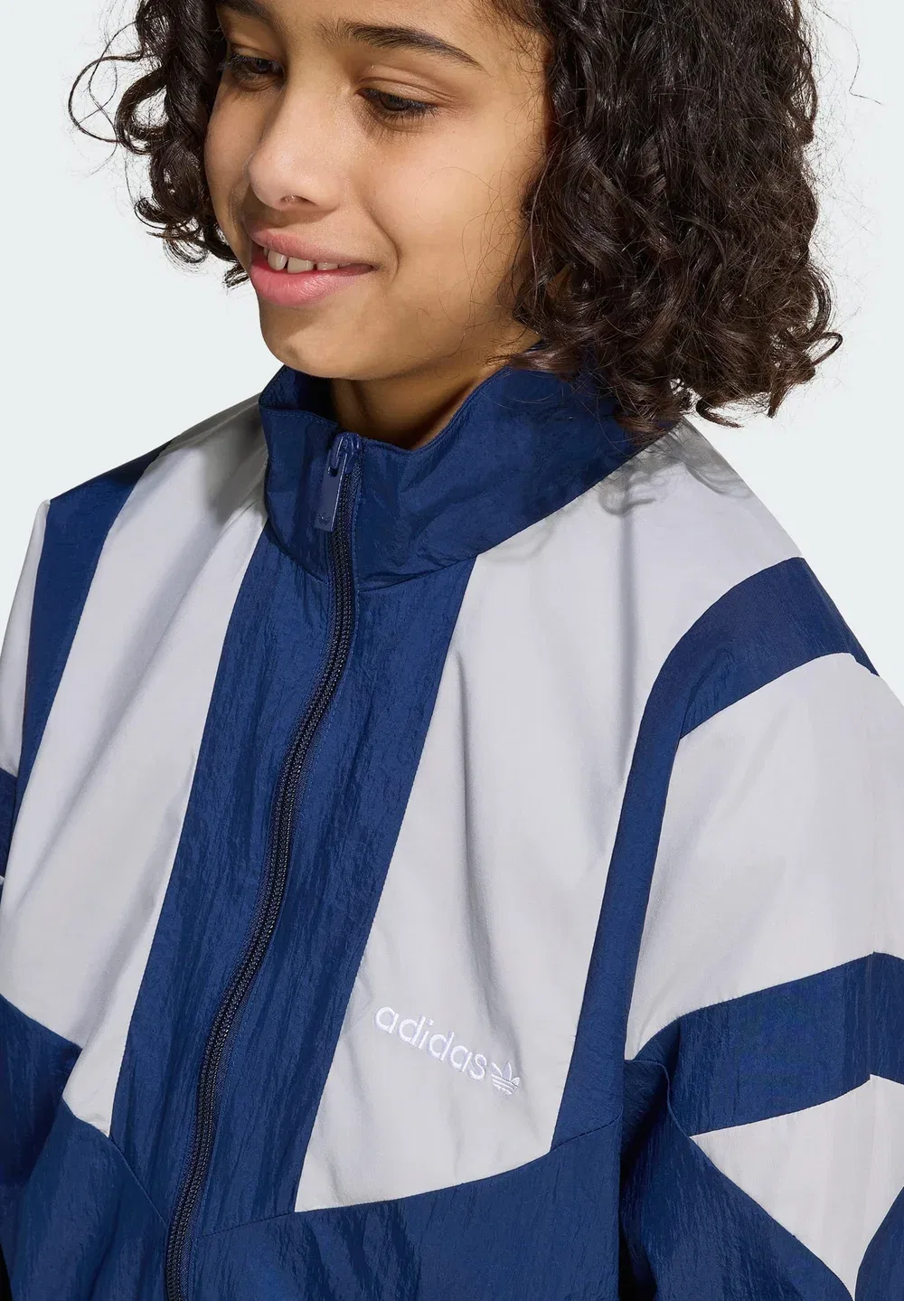 Os blocked w tt-junior unisex - light jacket Adidas Originals, Night Indigo/Grey Two — фото 3