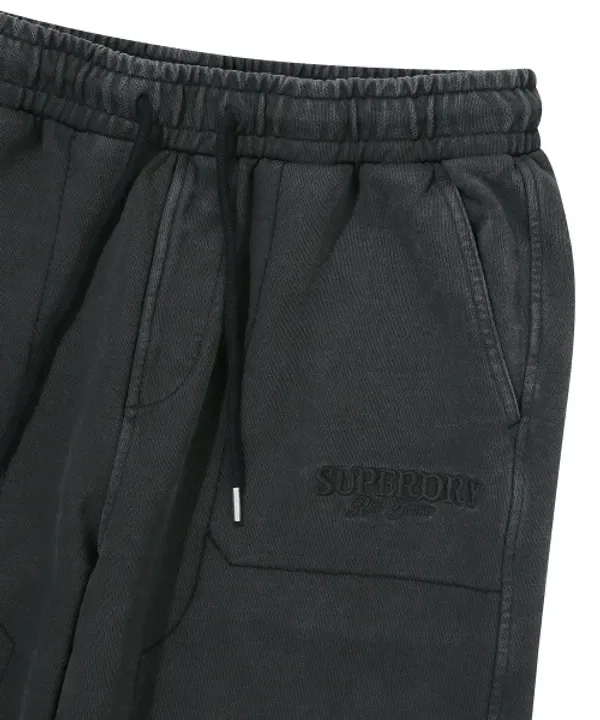 Тренировочные штаны широкие, винтажная стирка, Superdry, темно-серый — фото 4