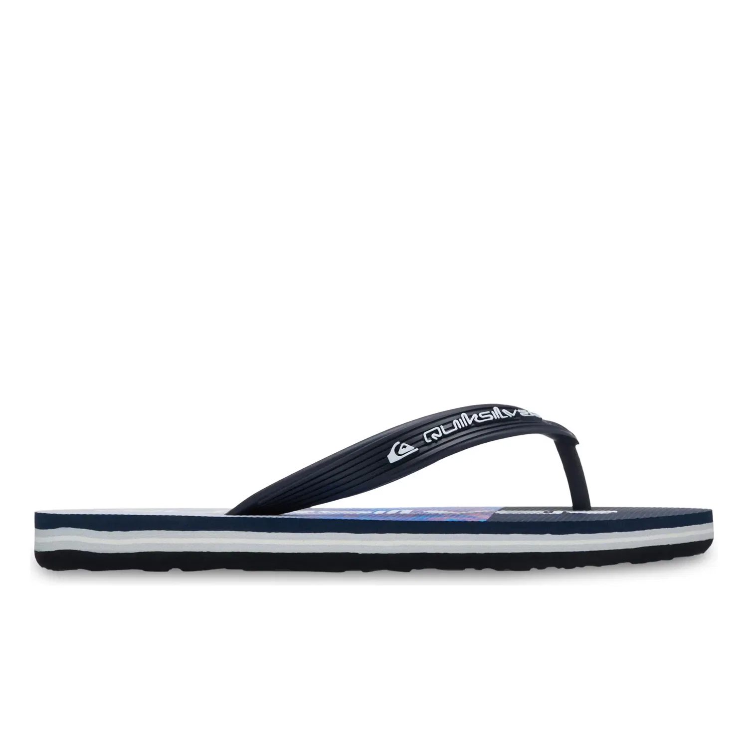 Детские сандалии для мальчиков с гибкой резиновой лямкой Quiksilver, Azul Océano — фото 2