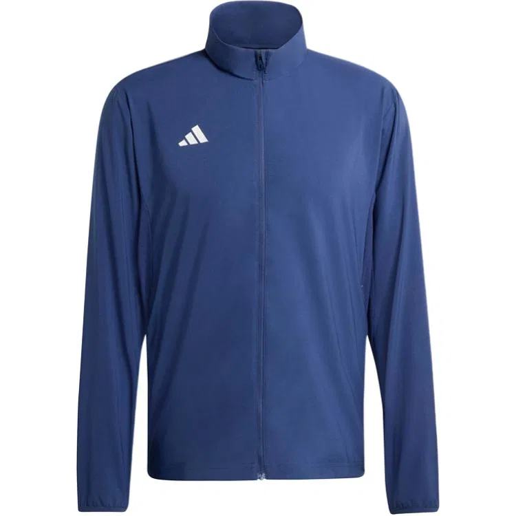 Куртка Unisex Blue Stand Collar Moderate Straight Fit, Adidas, Blue