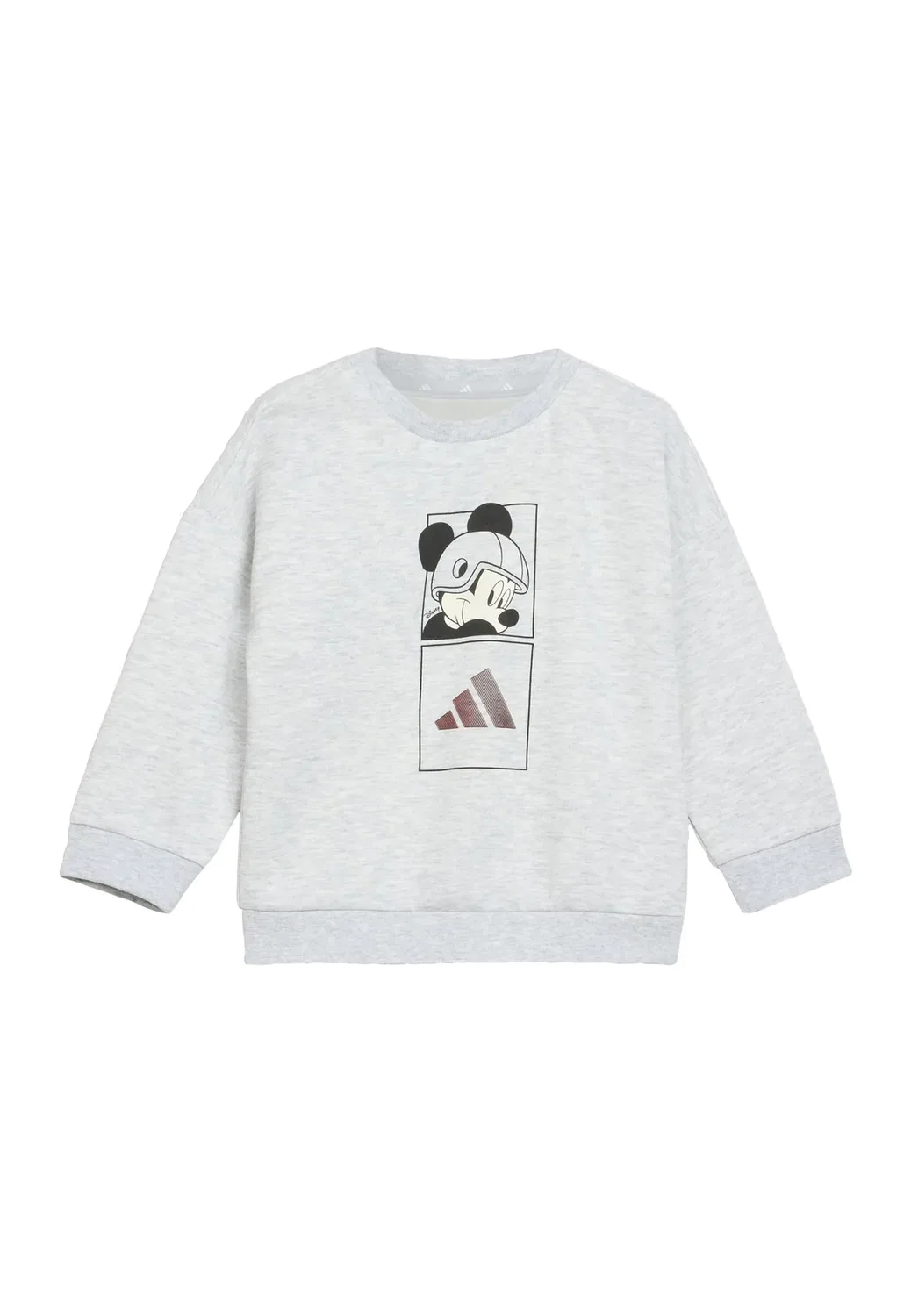 Детский спортивный костюм Disney Mickey унисекс Adidas Performance, Light Grey Heather/Off White — фото 3