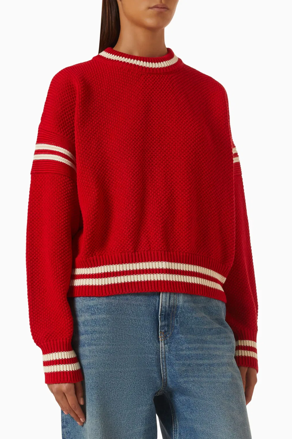 Свитер с круглым вырезом из хлопка Rachel Crewneck GOLDEN GOOSE