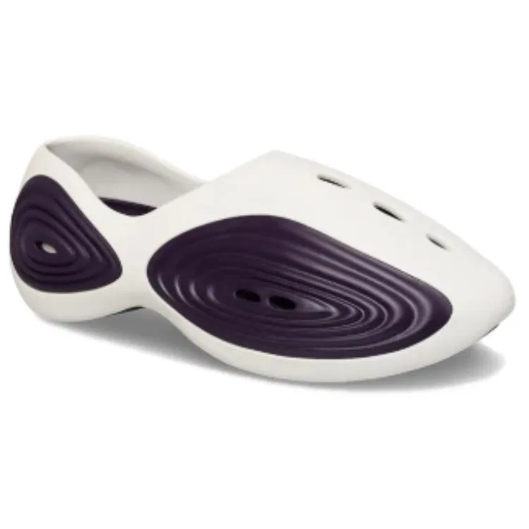 Детские клоги Crocs, Oyster/Gallon Purple — фото 4