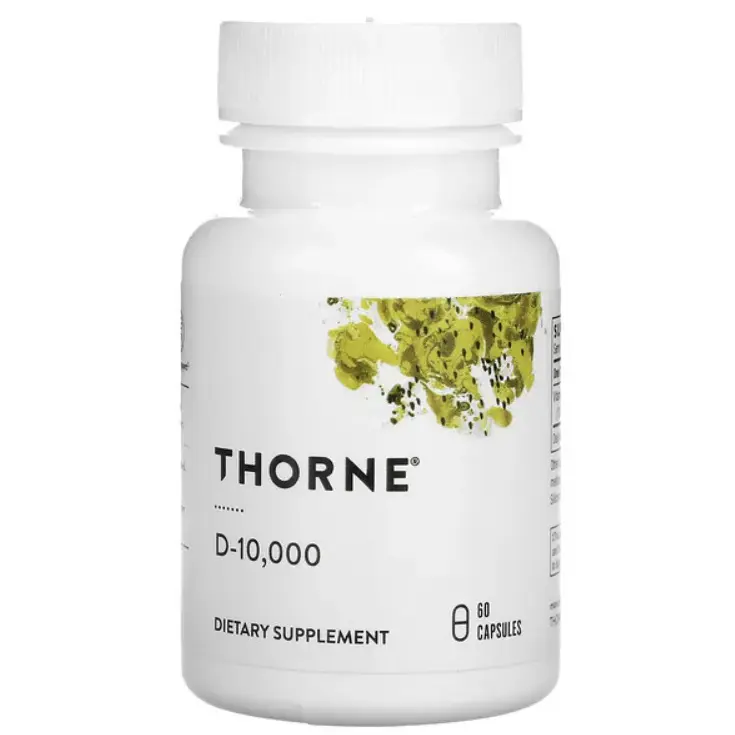 

Витамин D-10 000, 250 мкг (10 000 МЕ), 60 капсул, Thorne Research