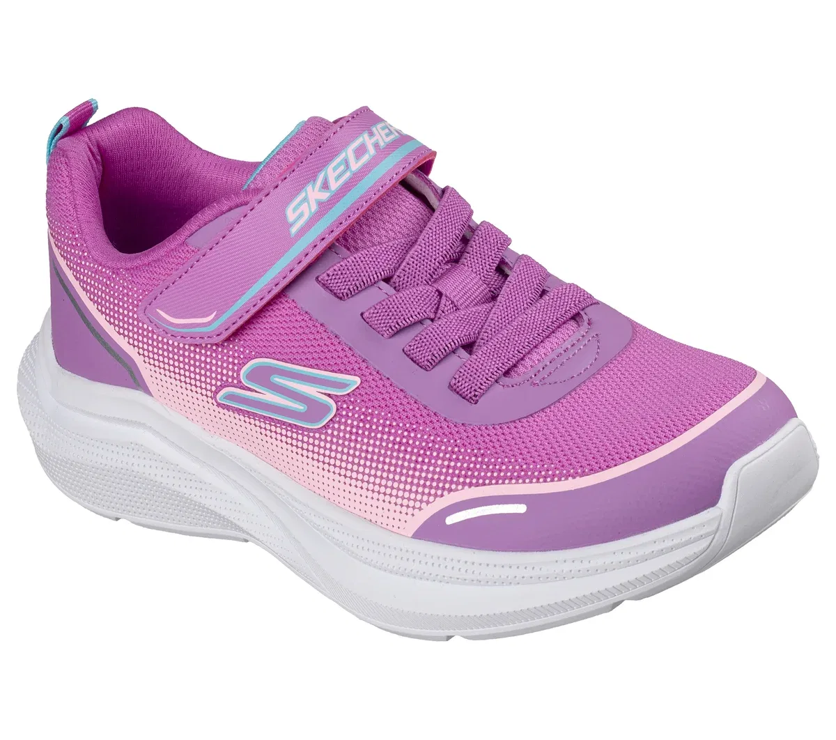 Детские кроссовки Microspec Velocity Skechers, фиолетовый/мультиколор — фото 4