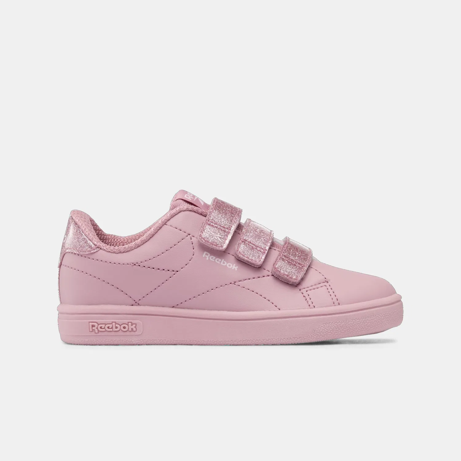 Детские кроссовки для девочек Reebok Court Clean Hook & Loop Straps, Dustyrose Frostedberry