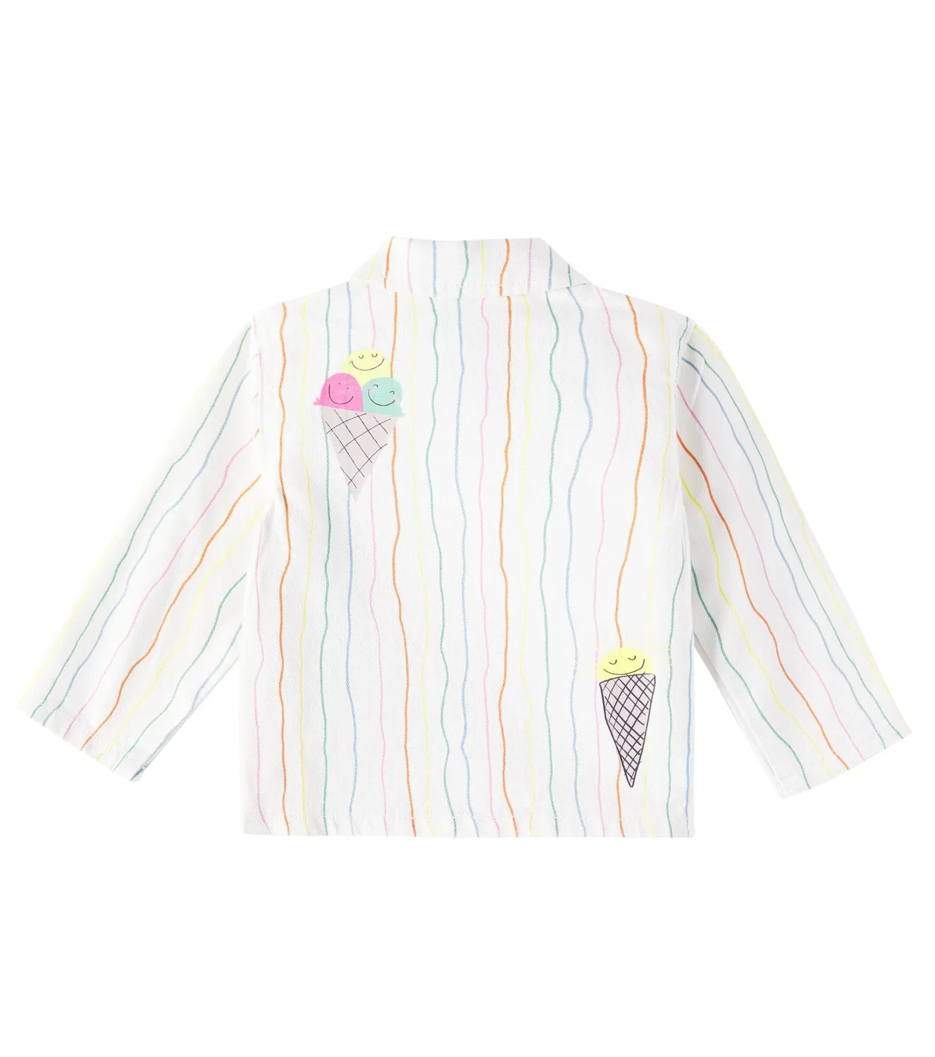 Легкая куртка с принтом Stella Mccartney Kids, белый — фото 2