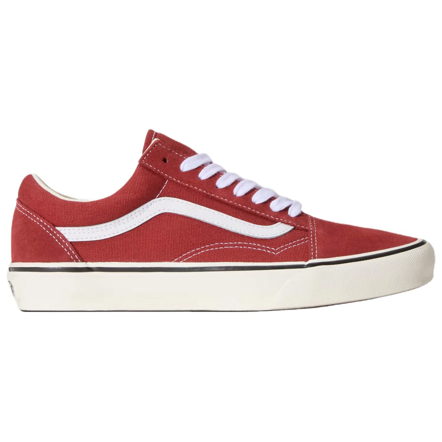 Детские кроссовки низкие Vans Old Skool, Red White — фото 3