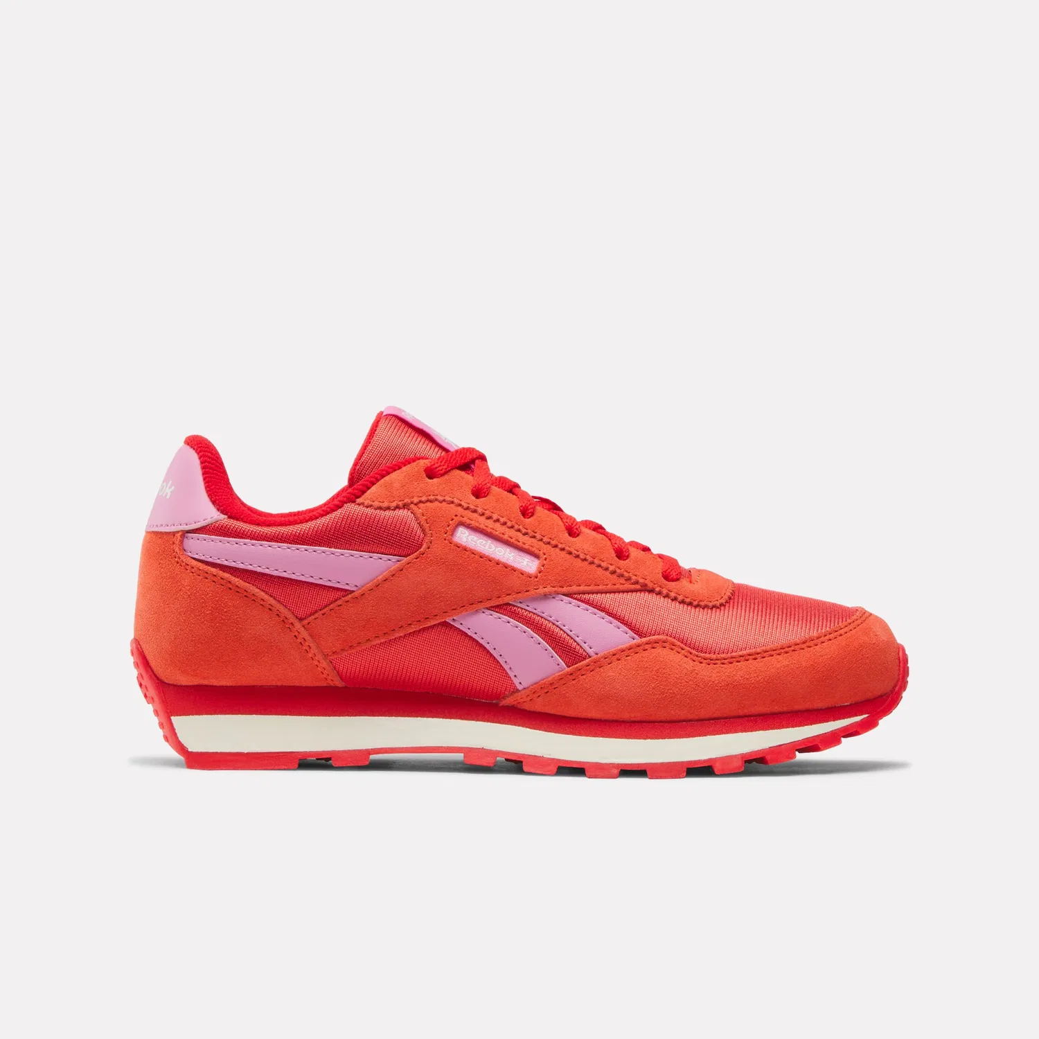 Детские кожаные кроссовки Classic Reebok Classic, Sport Red/Playful Pink/Chalk — фото 2