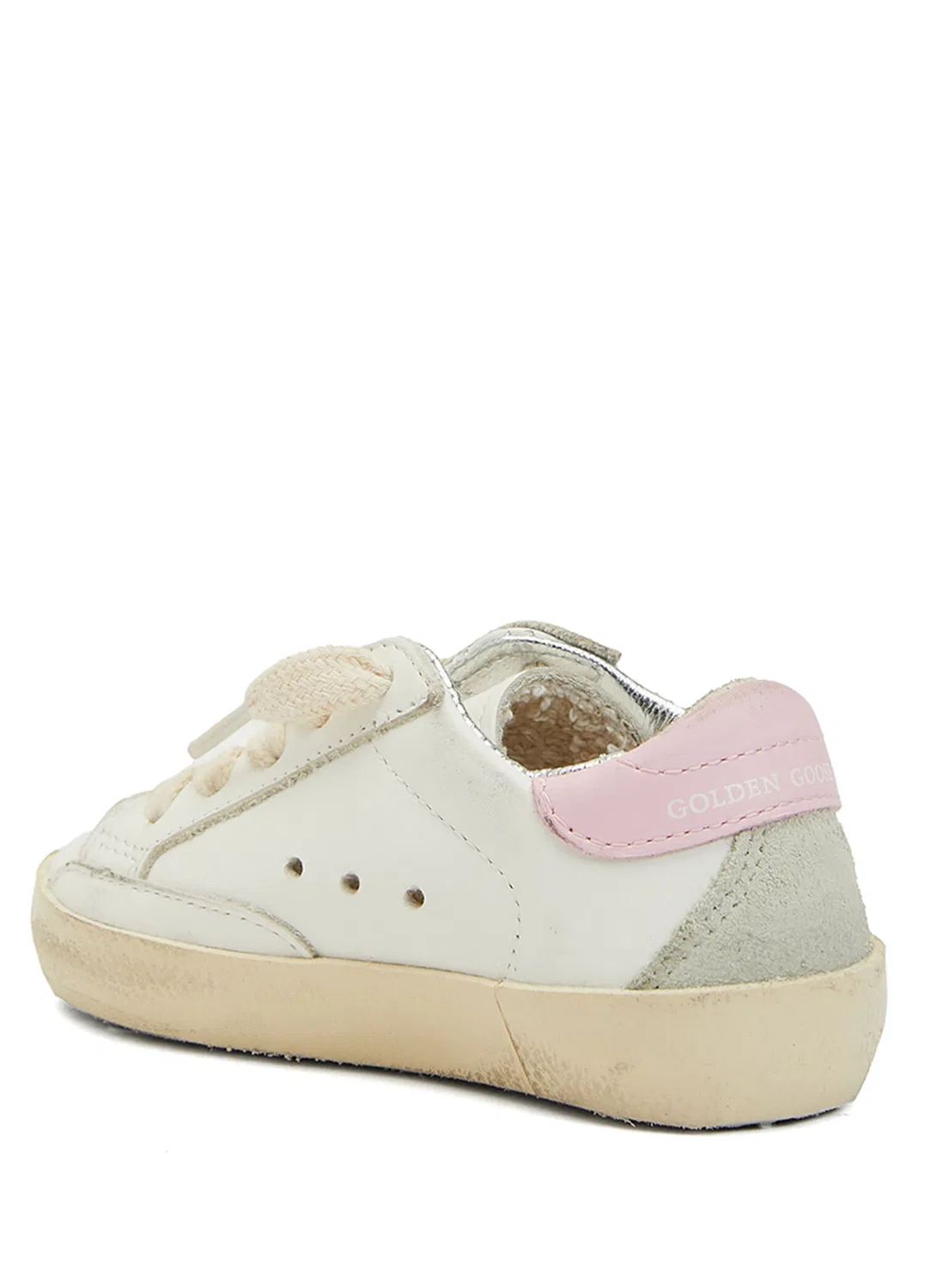 Кроссовки детские Golden Goose Super Star, Pink-White — фото 3