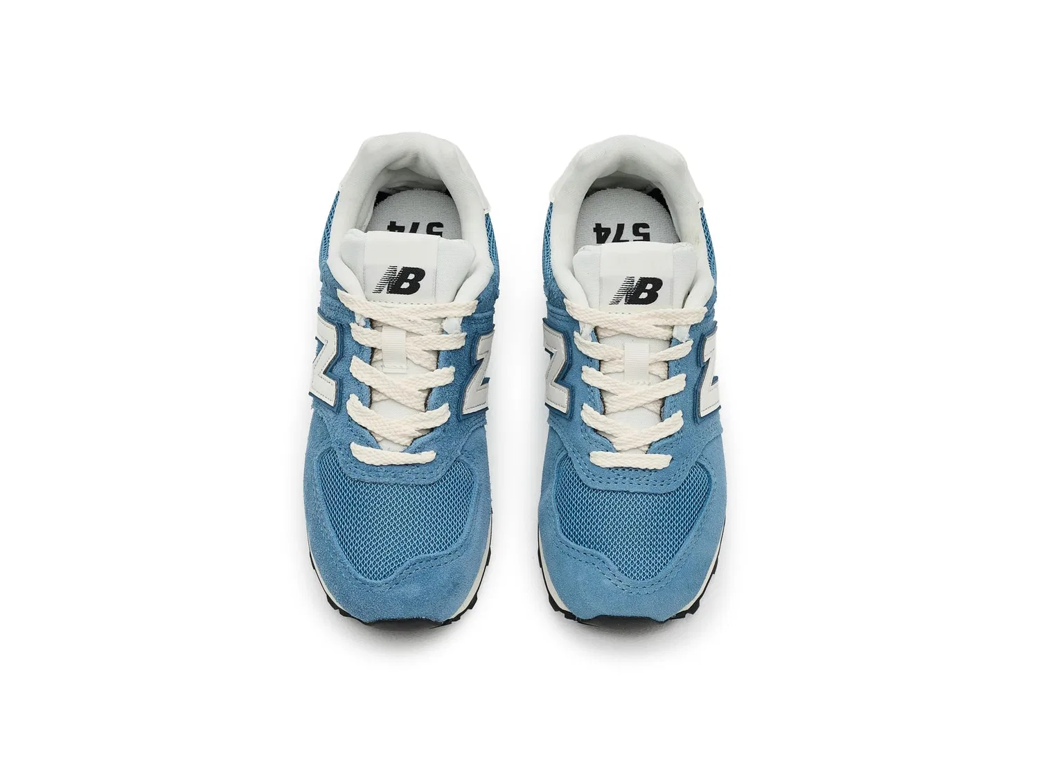 Кроссовки 574 Lace (для маленьких детей) New Balance Kids, Heron Blue/Sea Salt — фото 3