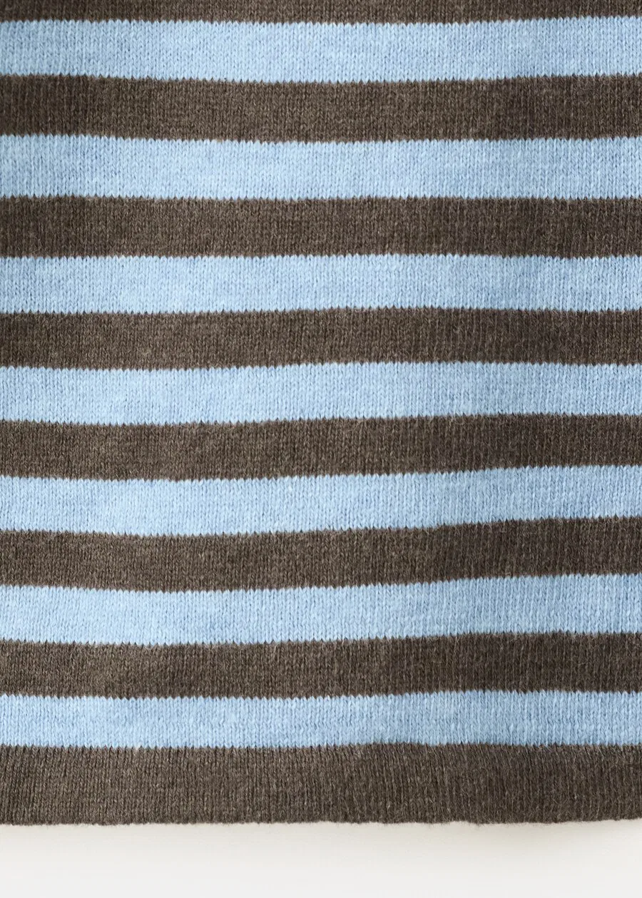 Детский свитер MANGO KIDS 'WALLY' коричневого цвета — фото 4