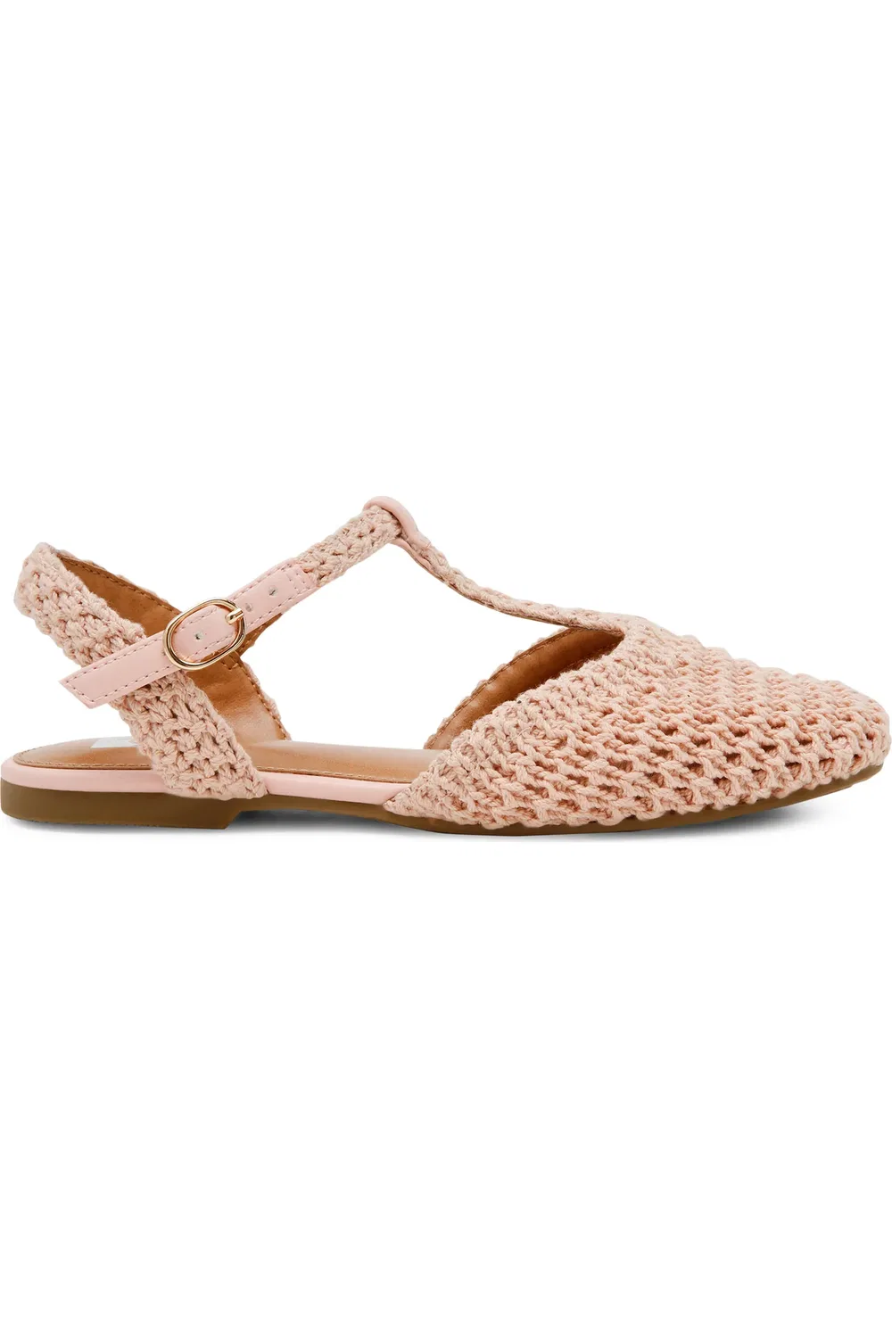 Детские туфли слингбэки с плетеным верхом Brissa DV by Dolce Vita, Blush — фото 3