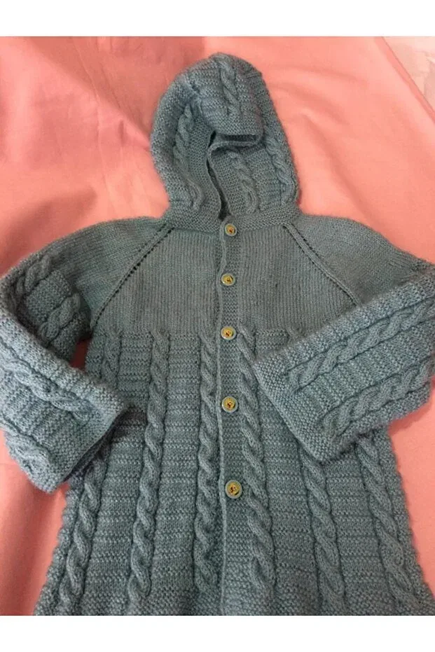 Детский кардиган с капюшоном Papatyam, Gray