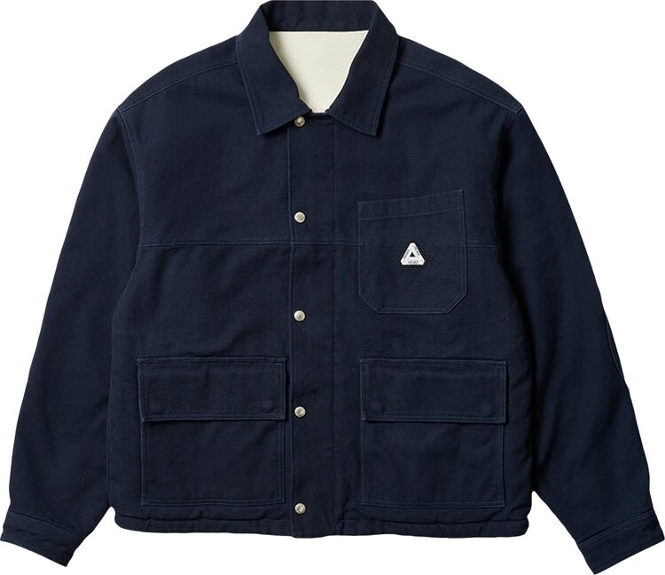 

Куртка Palace Reversible Canvas Fleece Jacket 'Navy/Natural', синий