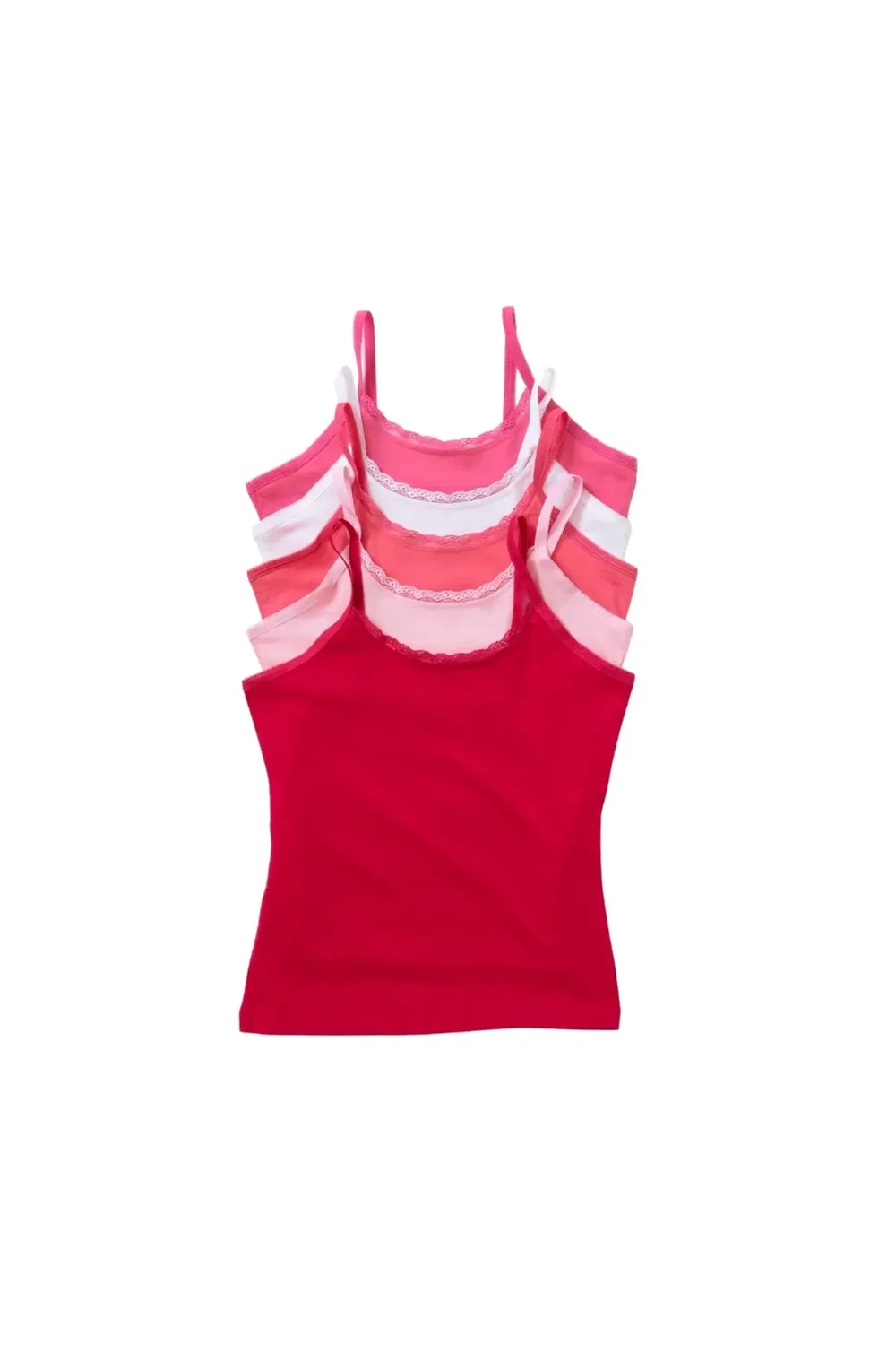 Комплект из 5 топов на бретелях Just Essentials, Pink