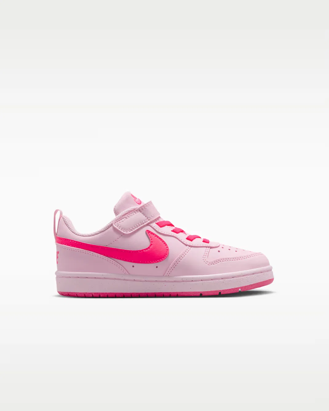 Детская обувь Nike Court Borough Low Recraft, Pink Foam/White/Hyper Pink — фото 3