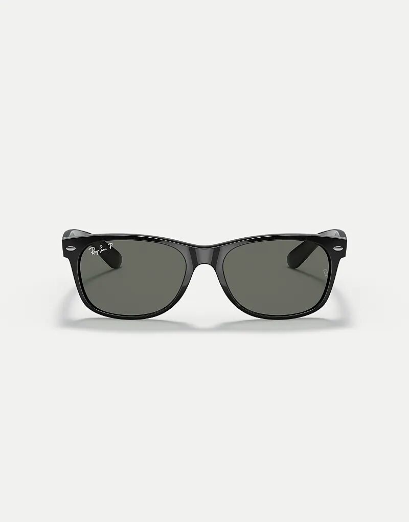 

Солнцезащитные очки Ray-Ban New Wayfarer Classic с квадратными поляризованными линзами и зелеными стеклами в черном цвете