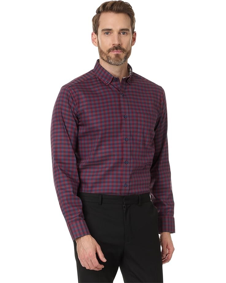 

Рубашка Johnston & Murphy Xc4 Two Tone Gingham Shirt, красный
