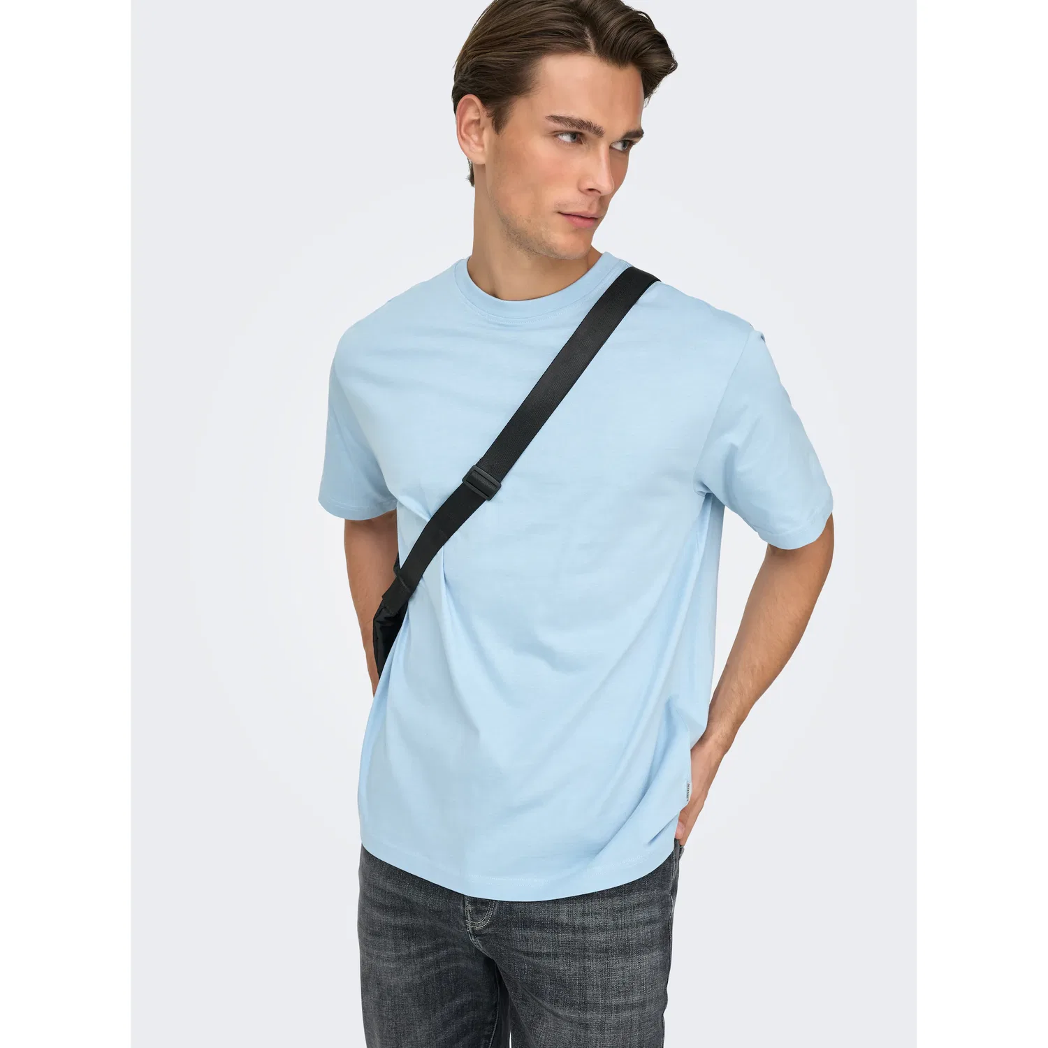Детская футболка с круглым вырезом ONLY & SONS, Cerulean — фото 2