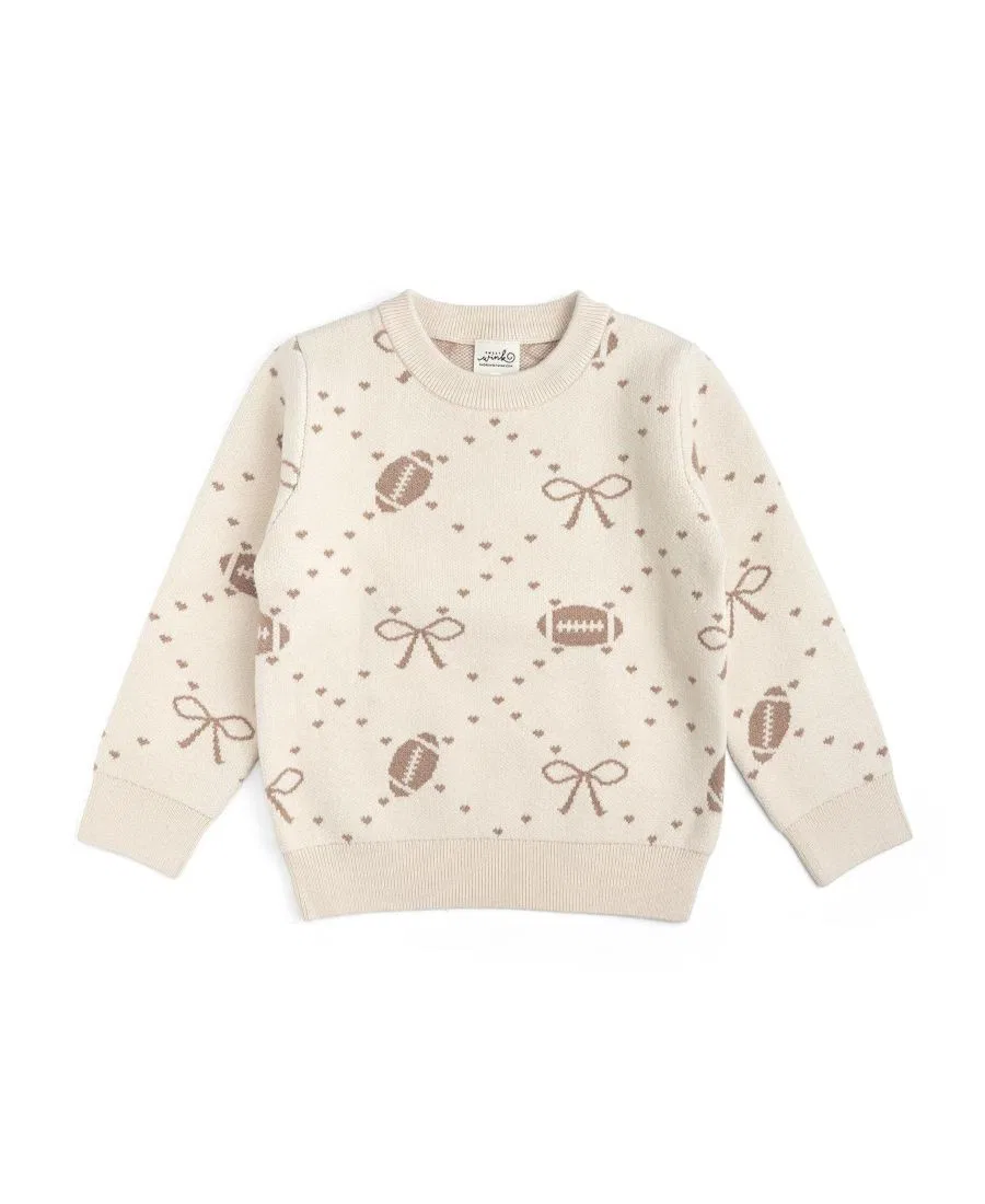 Свитер с длинным рукавом с бантами Sweet Wink, Multicolor