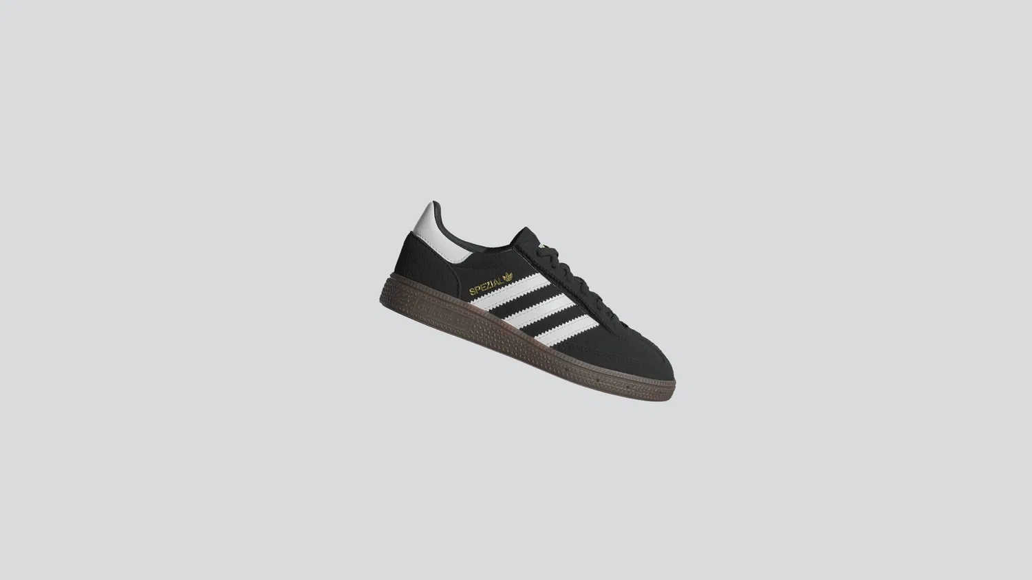 Детские кроссовки с эластичными шнурками и липучкой Handball Spezial Comfort Closure Elastic Lace Kids Adidas, Black — фото 2