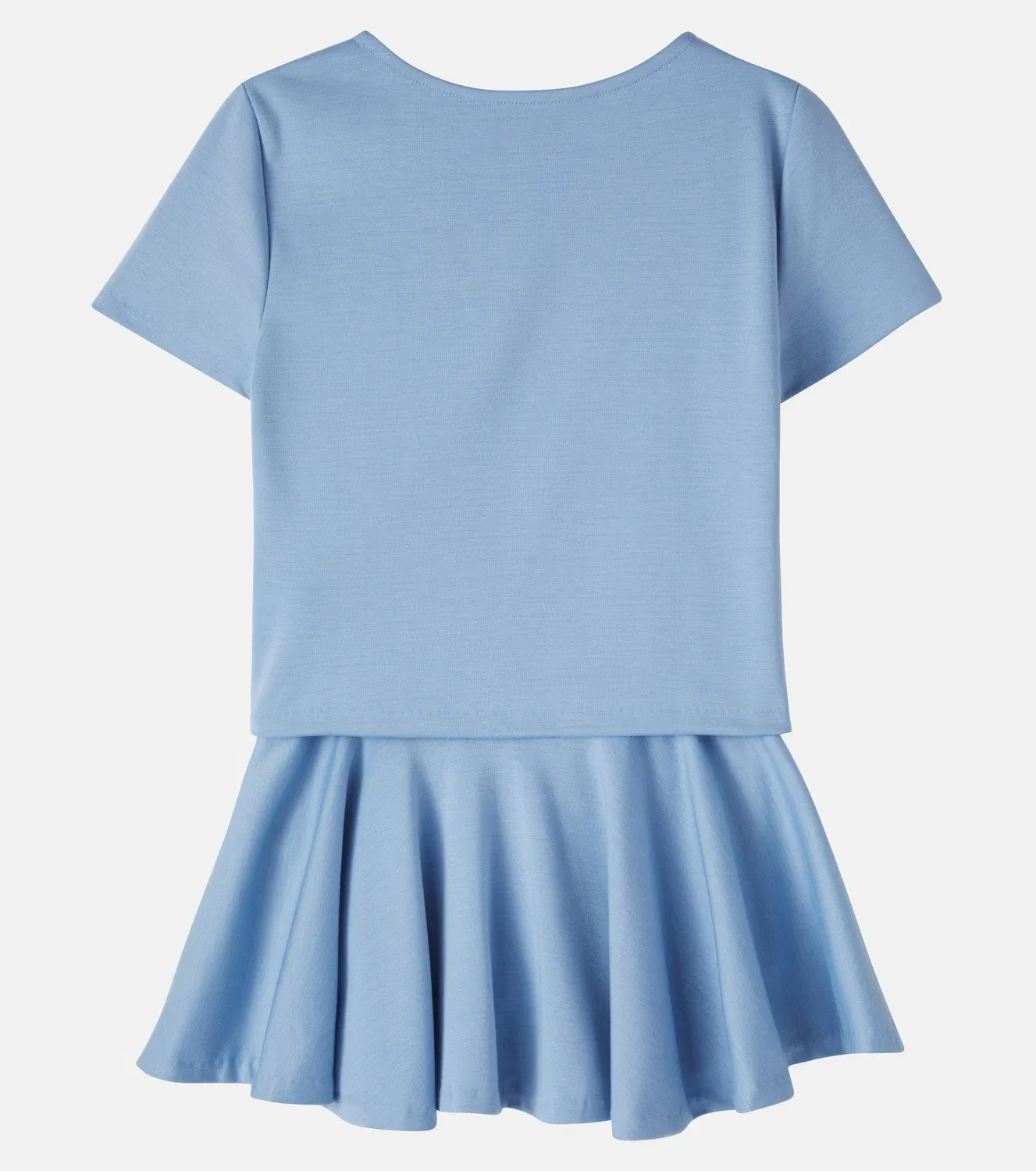 Комплект из майки-джерси и юбки Polo Ralph Lauren Kids, синий — фото 2