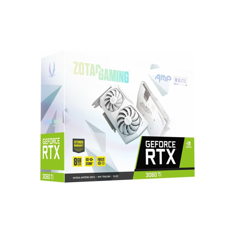 

Видеокарта ZOTAC GeForce RTX 3060 Ti AMP Moon White GDDR6 8GB X Apocalypse PGF